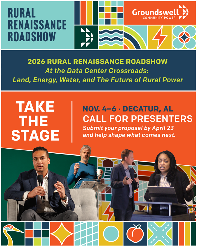 Rural Renaissance Roadshow, Call for Sessions